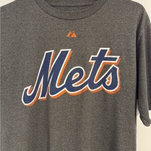 Mets Mike Piazza Medium Charcoal Gray T-Shirt